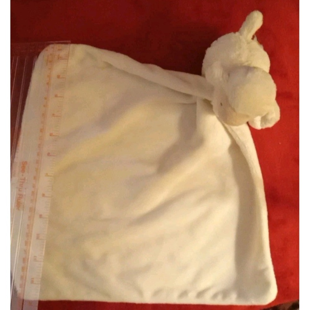 Jellycat Bashful Lamb Soother Cream White Sheep Plush Baby Security Blanket 13in
